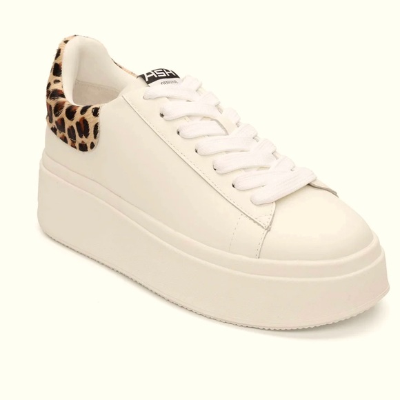 ASH Moby White Platform Sneakers, BRAND NEW, SZ 10, Super Trendy, Hard to Find! - Picture 1 of 2